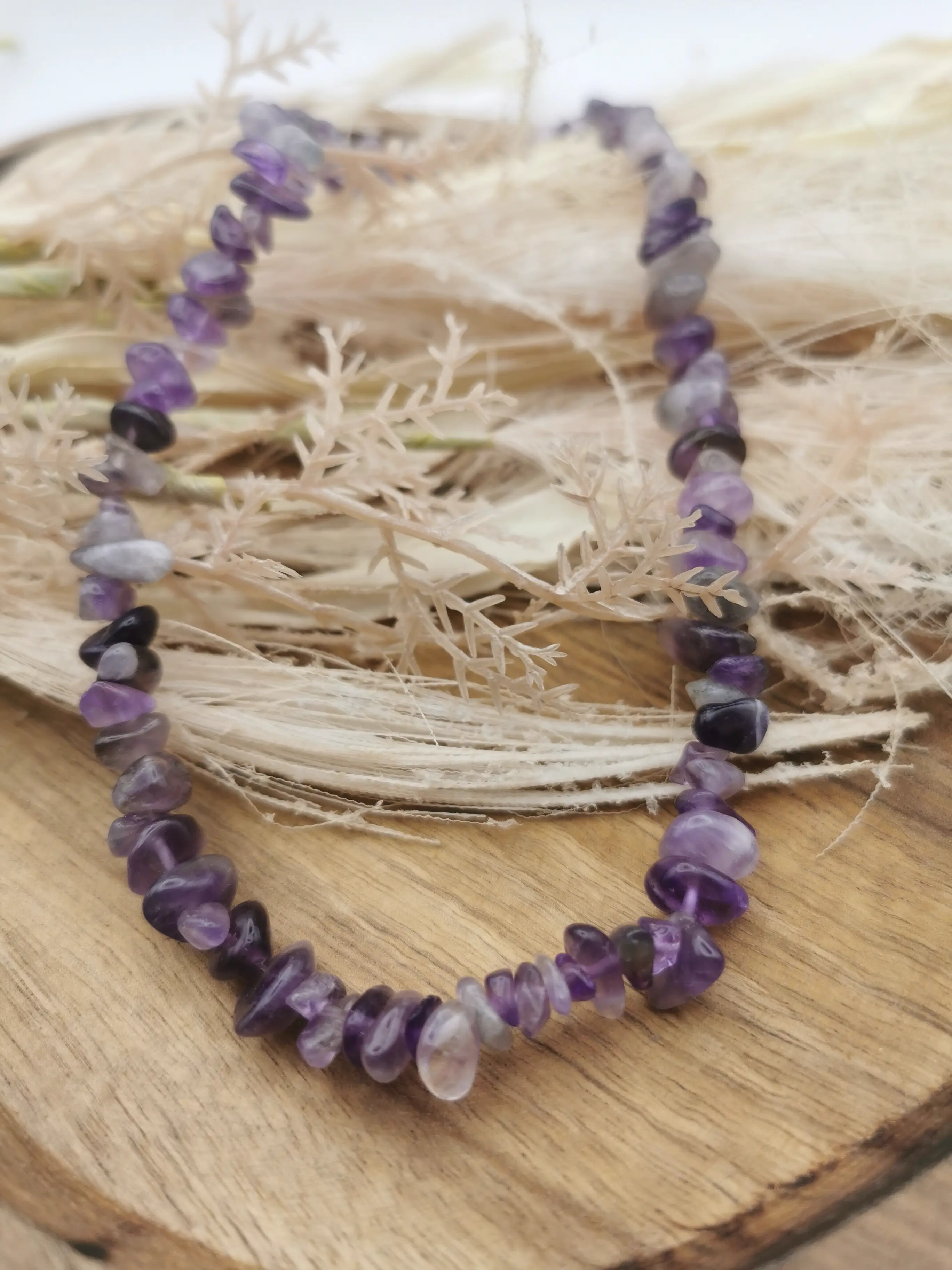 Calming Amethyst Splitter-Halskette